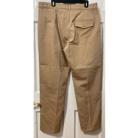 COS Pants Tan Beige Trousers NWT Work Office Textured Women's Straight Slim 14 - Picture 7 of 8